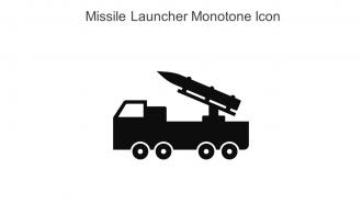 Missile Launcher Monotone Icon In Powerpoint Pptx Png And Editable Eps Format