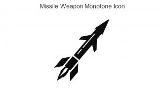 Missile Weapon Monotone Icon In Powerpoint Pptx Png And Editable Eps Format
