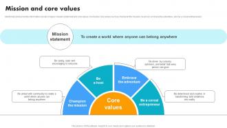 Mission And Core Values Vacation Rental Solution Company Profile CP SS V