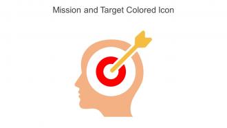 Mission And Target Colored Icon In Powerpoint Pptx Png And Editable Eps Format