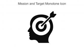 Mission And Target Monotone Icon In Powerpoint Pptx Png And Editable Eps Format