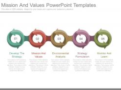 Mission and values powerpoint templates