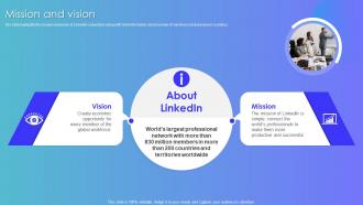 Mission And Vision Linkedin Company Profile Ppt Styles Professional
