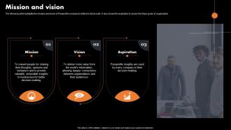 Mission And Vision Marketing Analytics Company Profile CP SS V