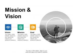 Mission and vision ppt summary background designs