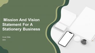 Mission And Vision Statement For A Stationery Business PPT Guidelines AT