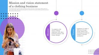 Mission And Vision Statement Of A Clothing Business BP SS