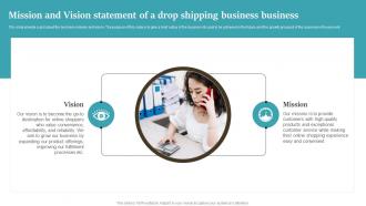 Mission And Vision Statement Of A Drop Shipping Drop Shipping Start Up BP SS