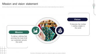 Mission And Vision Statement Retail Store Company Profile Ppt Inspiration Information CP SS V