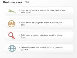 Mission crm search globe ppt icons graphics