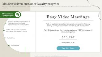 Mission Driven Customer Loyalty Program CRM Marketing Guide To Enhance MKT SS