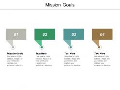 Mission goals ppt powerpoint presentation portfolio graphic images cpb