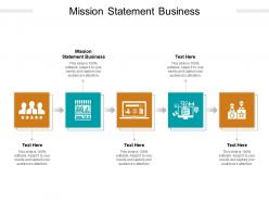 Mission statement business ppt powerpoint presentation icon guidelines cpb