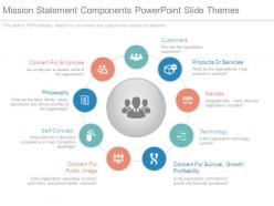 Mission Statement Components Powerpoint Slide Themes