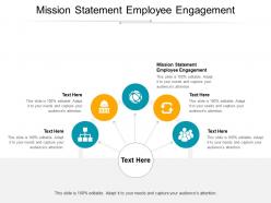 Mission statement employee engagement ppt powerpoint presentation ideas picture cpb