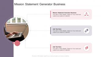 Mission Statement Generator Business In Powerpoint And Google Slides Cpb