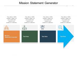 Mission statement generator ppt powerpoint presentation ideas demonstration cpb