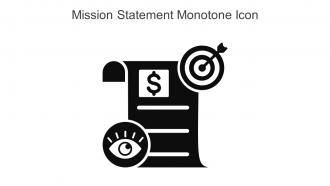 Mission Statement Monotone Icon In Powerpoint Pptx Png And Editable Eps Format