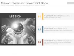 Mission statement powerpoint show