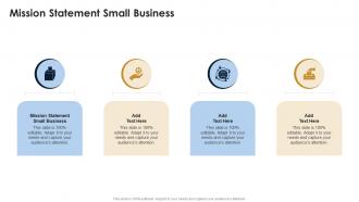 Mission Statement Small Business In Powerpoint And Google Slides Cpb