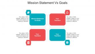 Mission statement vs goals ppt powerpoint presentation icon master slide cpb