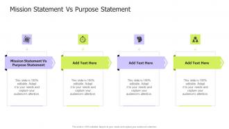 Mission Statement Vs Purpose Statement In Powerpoint And Google Slides Cpb
