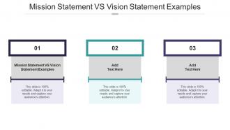 Mission Statement Vs Vision Statement Examples In Powerpoint And Google Slides Cpb