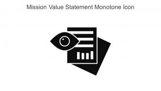 Mission Value Statement Monotone Icon In Powerpoint Pptx Png And Editable Eps Format