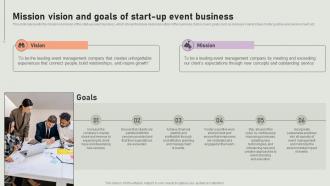 Mission Vision And Goals Of Start Up Event Coordinator Business Plan BP SS