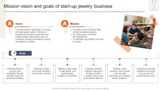 Mission Vision And Goals Of Start Up Jewelry Accessories Business Plan BP SS