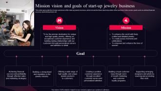 Mission Vision And Goals Of Start Up Jewelry Business Fine Jewelry Business Plan BP SS