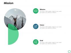 Mission vision goal c 953 ppt powerpoint presentation icon example