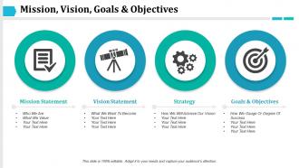 Mission vision goals and objectives ppt slide themes