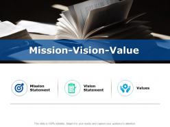 Mission vision value a332 ppt powerpoint presentation summary clipart