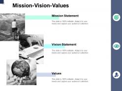 Mission vision values a766 ppt powerpoint presentation styles infographics