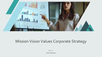 Mission Vision Values Corporate Strategy PPT Slides AT