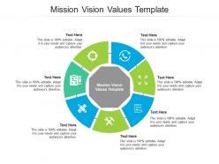 Mission vision values template ppt powerpoint presentation templates cpb