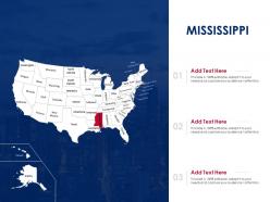 Mississippi map powerpoint presentation ppt template