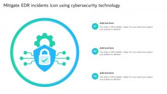Mitigate EDR Incidents Icon Using Cybersecurity Technology