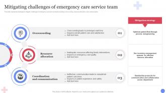 Mitigating Challenges Of Emergency Care Service Team