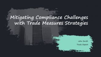 Mitigating Compliance Challenges With Trade Measures Strategies PPT Sample ACP