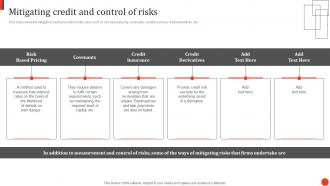 Mitigating Credit And Control Of Risks Principles And Techniques In Credit Portfolio Management