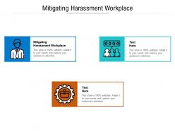 Mitigating harassment workplace ppt powerpoint presentation design ideas cpb