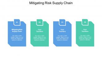 Mitigating risk supply chain ppt powerpoint presentation file topics cpb