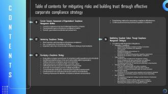 Mitigating Risks And Building Trust Through Effective Corporate Compliance Strategy Complete Deck Strategy Cd Captivating Images