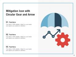 Mitigation Icon Individual Insurance Management Circular Gear Arrow