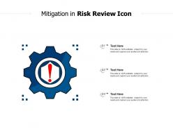 Mitigation in risk review icon