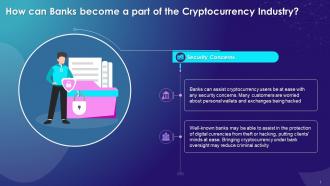 Mitigation Of Security Concerns Via Banks For Cryptocurrency Industry Training Ppt