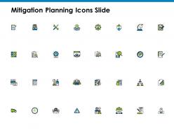 Mitigation planning icons slide communication a82 ppt powerpoint presentation