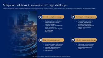 Mitigation Solutions To Overcome IoT Edge Challenges Comprehensive Guide For IoT Edge IOT SS